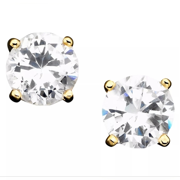 Giani Bernini Cubic Zirconia Sterling Silver Studs - Picture 1 of 3